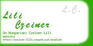 lili czeiner business card